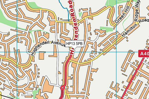 HP13 5PB map - OS VectorMap District (Ordnance Survey)