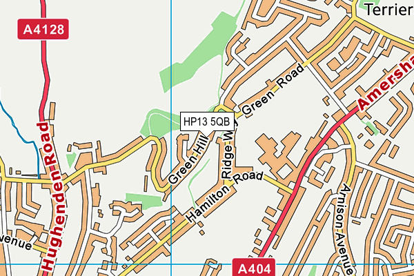 HP13 5QB map - OS VectorMap District (Ordnance Survey)
