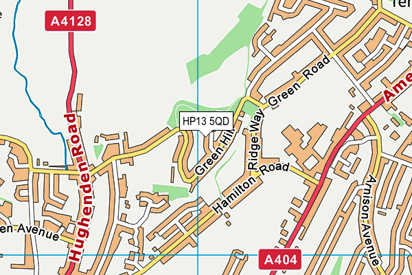 HP13 5QD map - OS VectorMap District (Ordnance Survey)