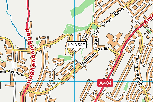 HP13 5QE map - OS VectorMap District (Ordnance Survey)