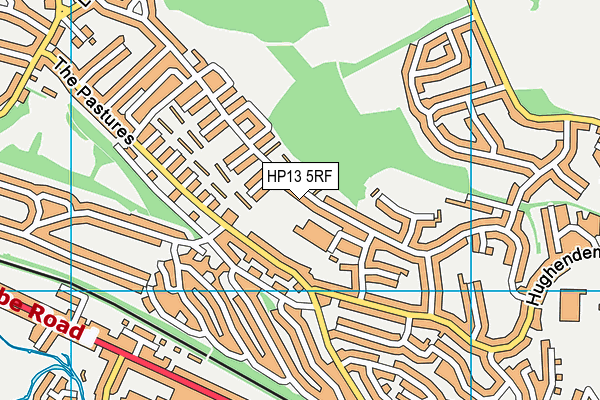 HP13 5RF map - OS VectorMap District (Ordnance Survey)
