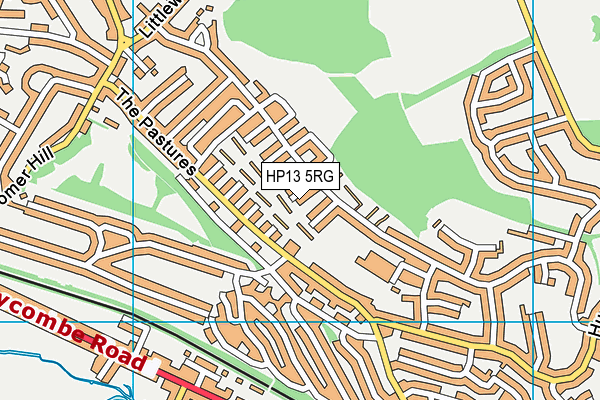 HP13 5RG map - OS VectorMap District (Ordnance Survey)
