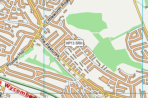 HP13 5RH map - OS VectorMap District (Ordnance Survey)