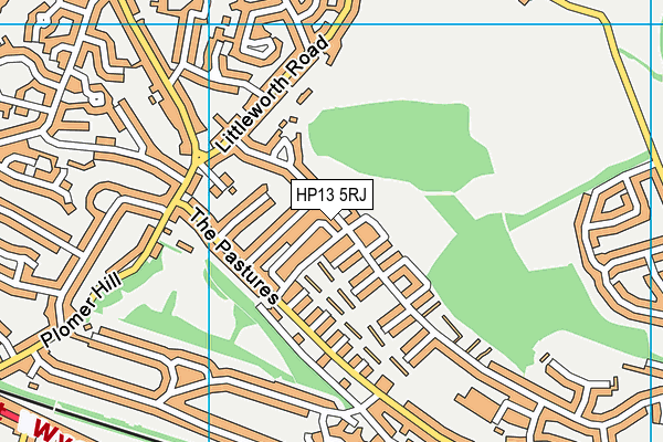 HP13 5RJ map - OS VectorMap District (Ordnance Survey)