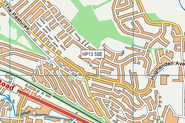 HP13 5SE map - OS VectorMap District (Ordnance Survey)