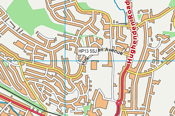 HP13 5SJ map - OS VectorMap District (Ordnance Survey)
