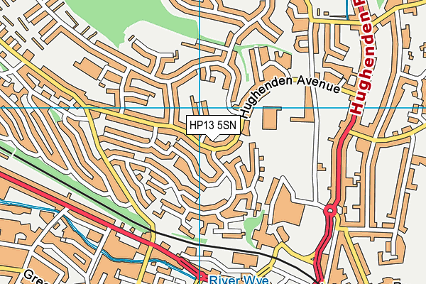 HP13 5SN map - OS VectorMap District (Ordnance Survey)