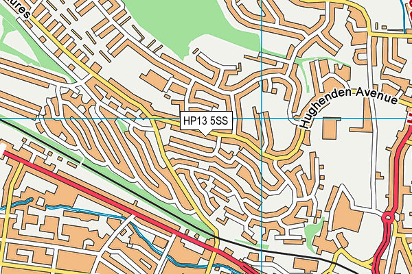 HP13 5SS map - OS VectorMap District (Ordnance Survey)