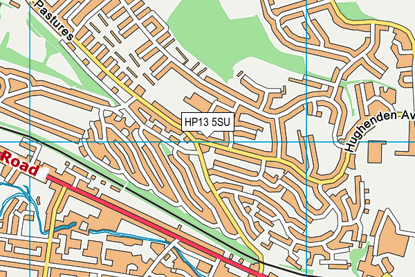 HP13 5SU map - OS VectorMap District (Ordnance Survey)