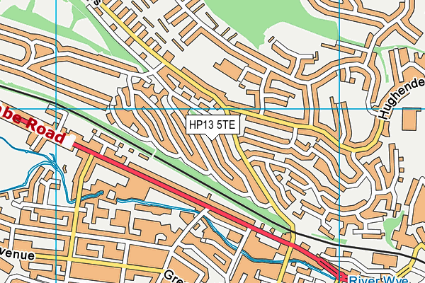HP13 5TE map - OS VectorMap District (Ordnance Survey)