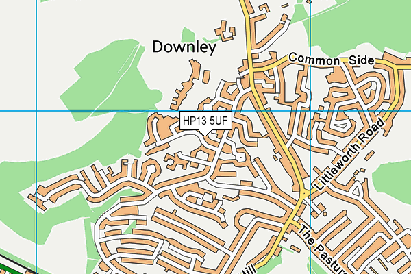 HP13 5UF map - OS VectorMap District (Ordnance Survey)