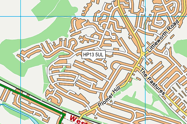 HP13 5UL map - OS VectorMap District (Ordnance Survey)