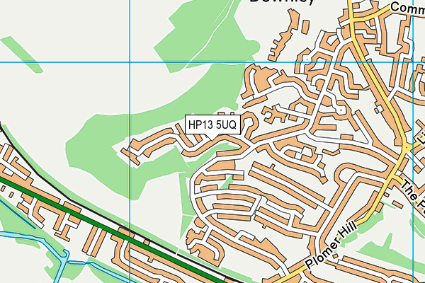 HP13 5UQ map - OS VectorMap District (Ordnance Survey)