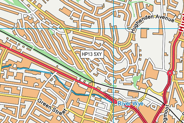 HP13 5XY map - OS VectorMap District (Ordnance Survey)