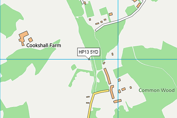 HP13 5YD map - OS VectorMap District (Ordnance Survey)