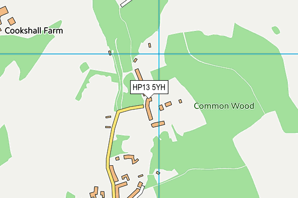 HP13 5YH map - OS VectorMap District (Ordnance Survey)