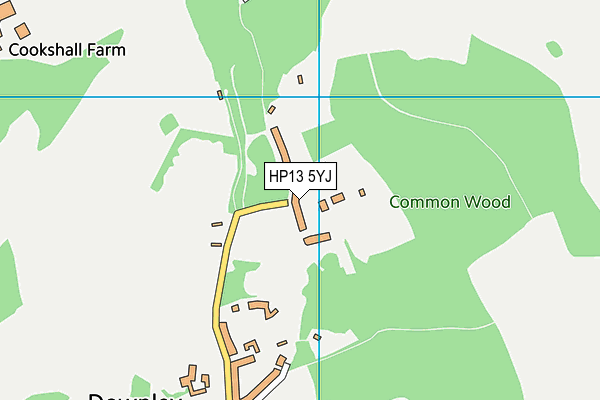 HP13 5YJ map - OS VectorMap District (Ordnance Survey)