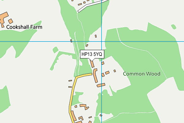 HP13 5YQ map - OS VectorMap District (Ordnance Survey)