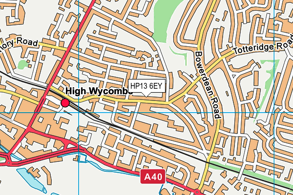 HP13 6EY map - OS VectorMap District (Ordnance Survey)