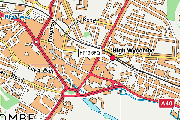 HP13 6FQ map - OS VectorMap District (Ordnance Survey)
