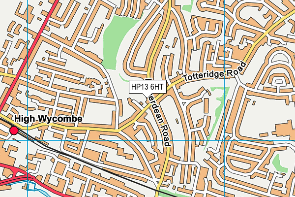 HP13 6HT map - OS VectorMap District (Ordnance Survey)
