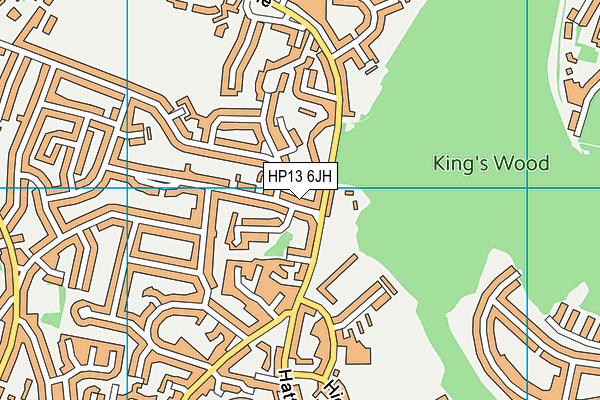 HP13 6JH map - OS VectorMap District (Ordnance Survey)