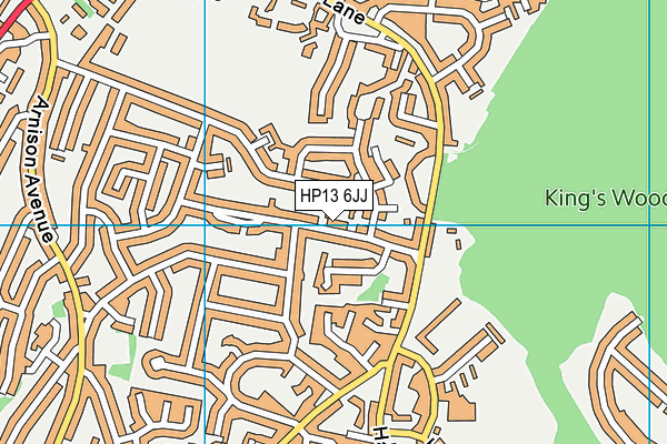 HP13 6JJ map - OS VectorMap District (Ordnance Survey)