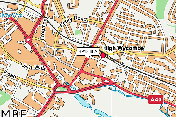 HP13 6LA map - OS VectorMap District (Ordnance Survey)