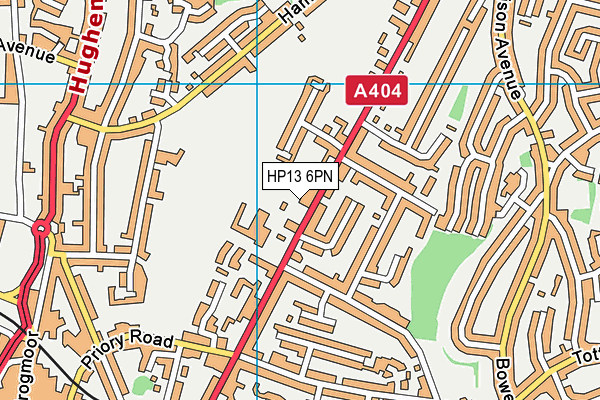 HP13 6PN map - OS VectorMap District (Ordnance Survey)