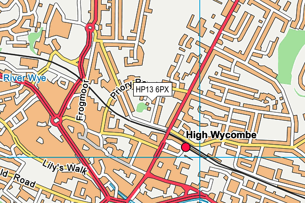 HP13 6PX map - OS VectorMap District (Ordnance Survey)