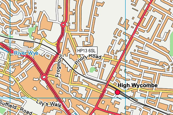 HP13 6SL map - OS VectorMap District (Ordnance Survey)