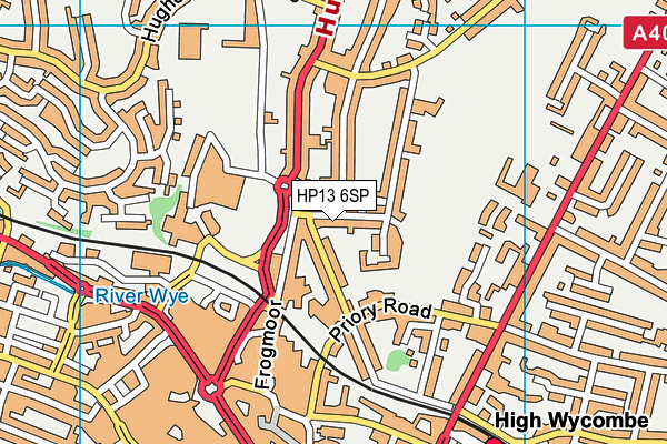 HP13 6SP map - OS VectorMap District (Ordnance Survey)