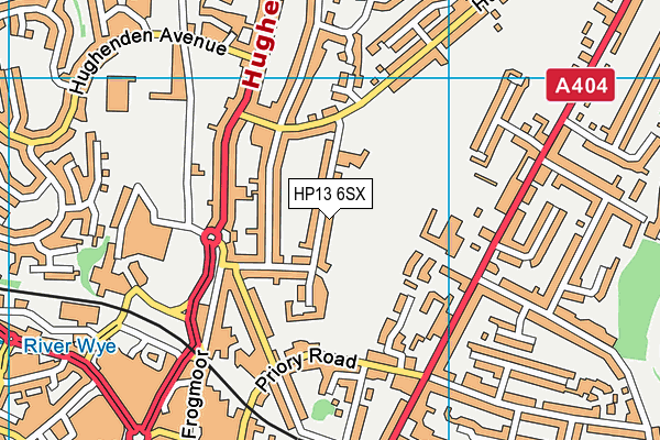 HP13 6SX map - OS VectorMap District (Ordnance Survey)