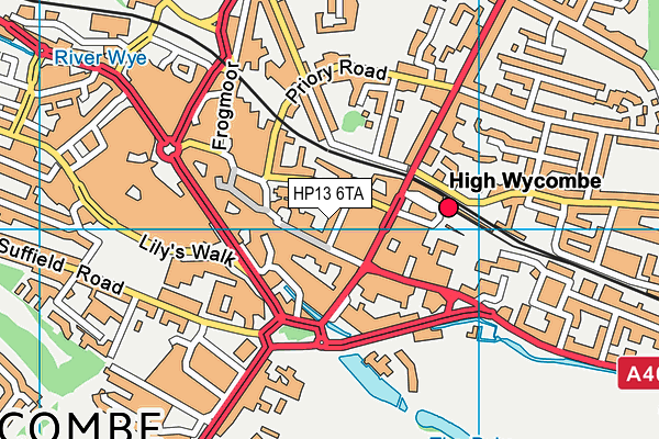 HP13 6TA map - OS VectorMap District (Ordnance Survey)