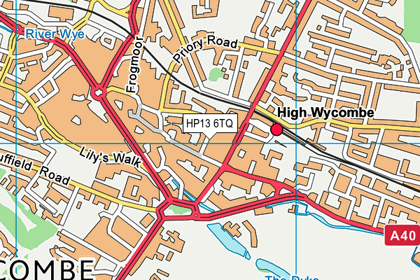 HP13 6TQ map - OS VectorMap District (Ordnance Survey)