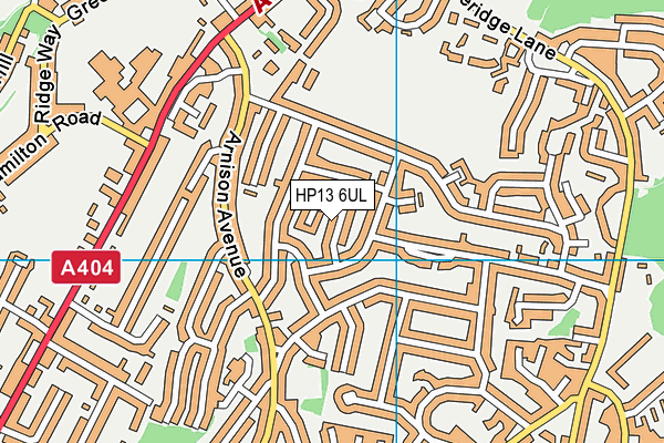 HP13 6UL map - OS VectorMap District (Ordnance Survey)