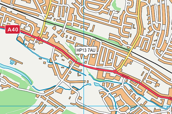 HP13 7AU map - OS VectorMap District (Ordnance Survey)