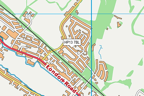 HP13 7BL map - OS VectorMap District (Ordnance Survey)