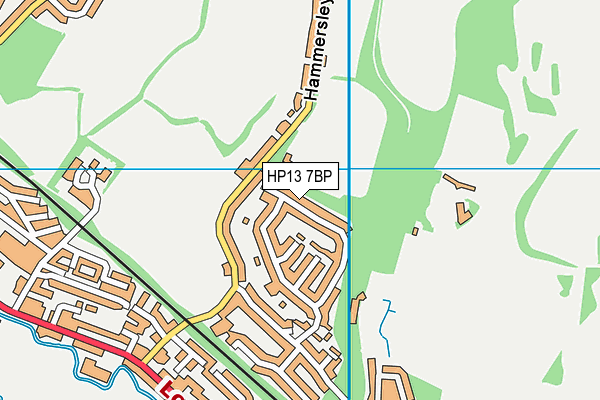 HP13 7BP map - OS VectorMap District (Ordnance Survey)
