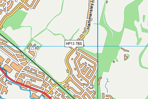 HP13 7BS map - OS VectorMap District (Ordnance Survey)
