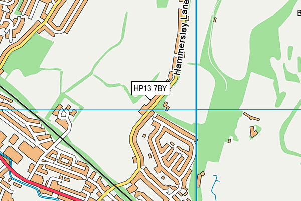 HP13 7BY map - OS VectorMap District (Ordnance Survey)
