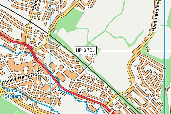 HP13 7DL map - OS VectorMap District (Ordnance Survey)