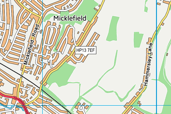 HP13 7EF map - OS VectorMap District (Ordnance Survey)