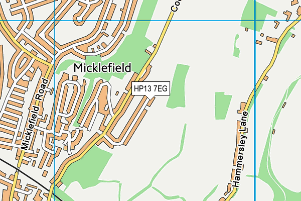 HP13 7EG map - OS VectorMap District (Ordnance Survey)