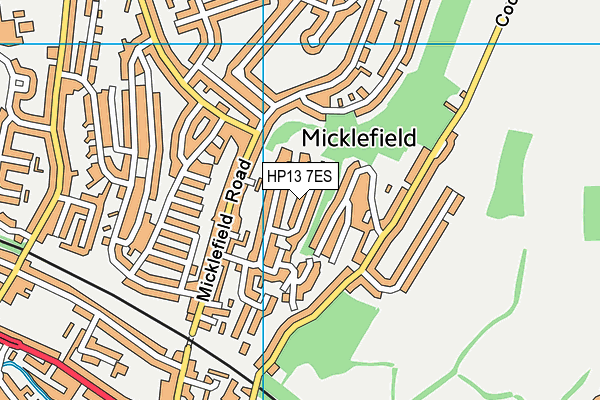 HP13 7ES map - OS VectorMap District (Ordnance Survey)