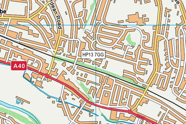 HP13 7GG map - OS VectorMap District (Ordnance Survey)