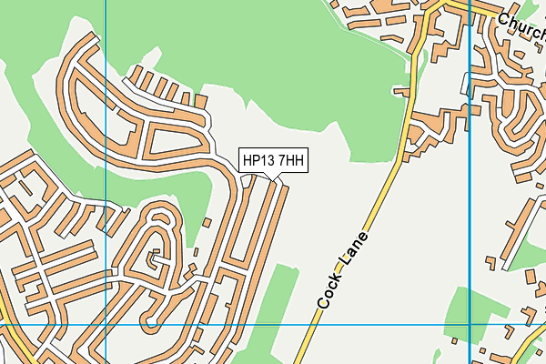 HP13 7HH map - OS VectorMap District (Ordnance Survey)