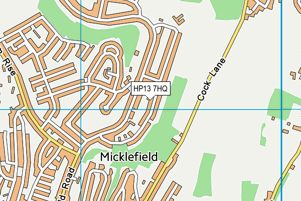 HP13 7HQ map - OS VectorMap District (Ordnance Survey)