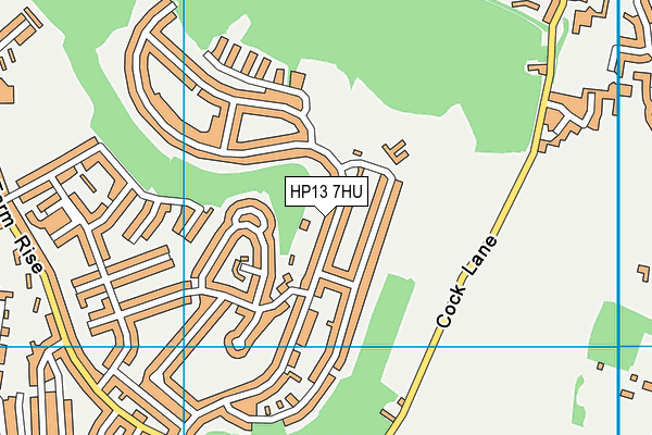 HP13 7HU map - OS VectorMap District (Ordnance Survey)