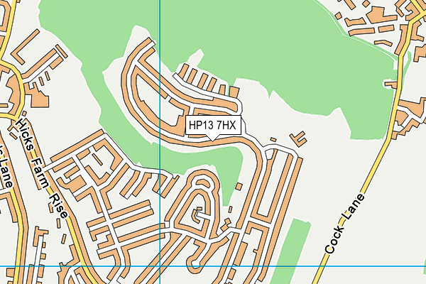 HP13 7HX map - OS VectorMap District (Ordnance Survey)